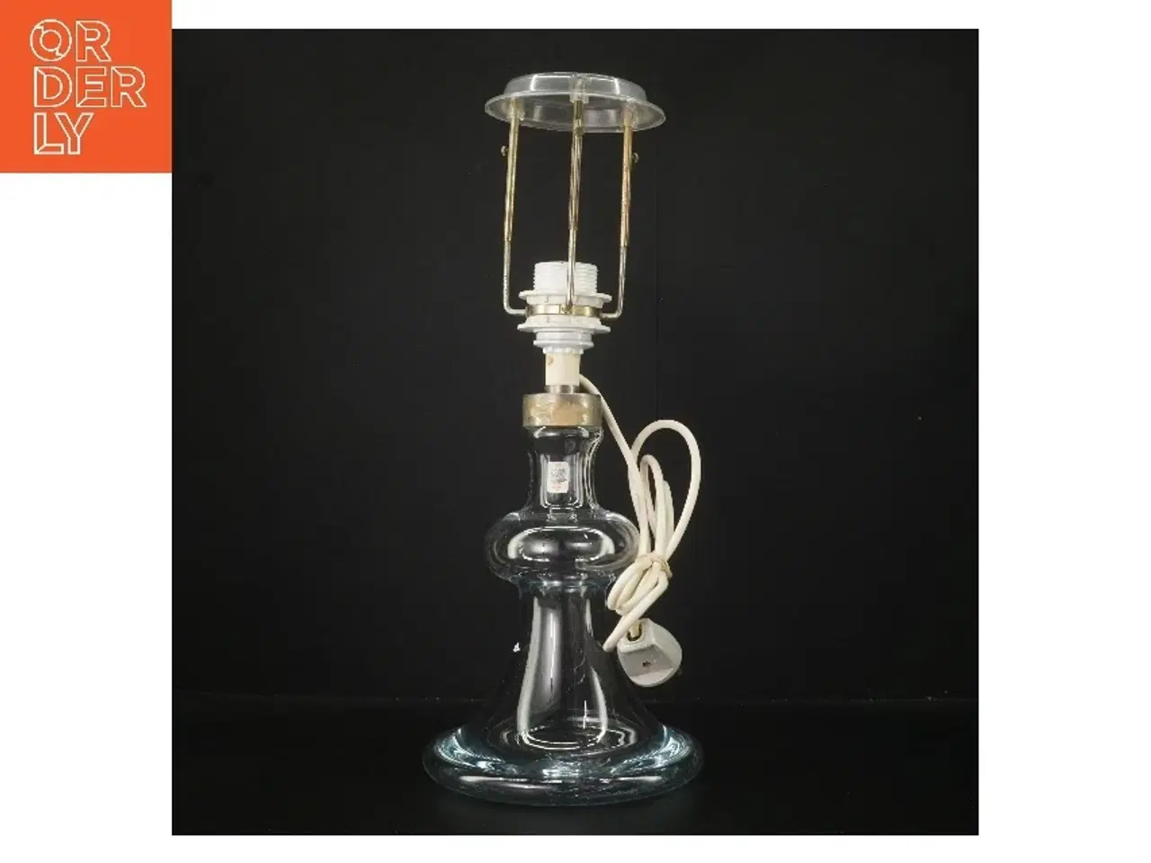 Billede 1 - Glasbordlampe fra Holmegaard (str. 44 cm)