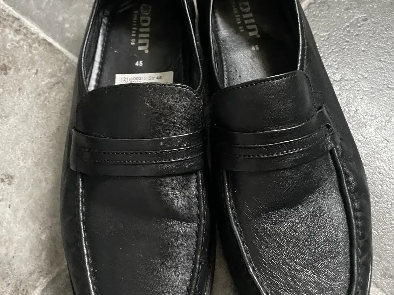 Billede 2 - Loafers sort skind