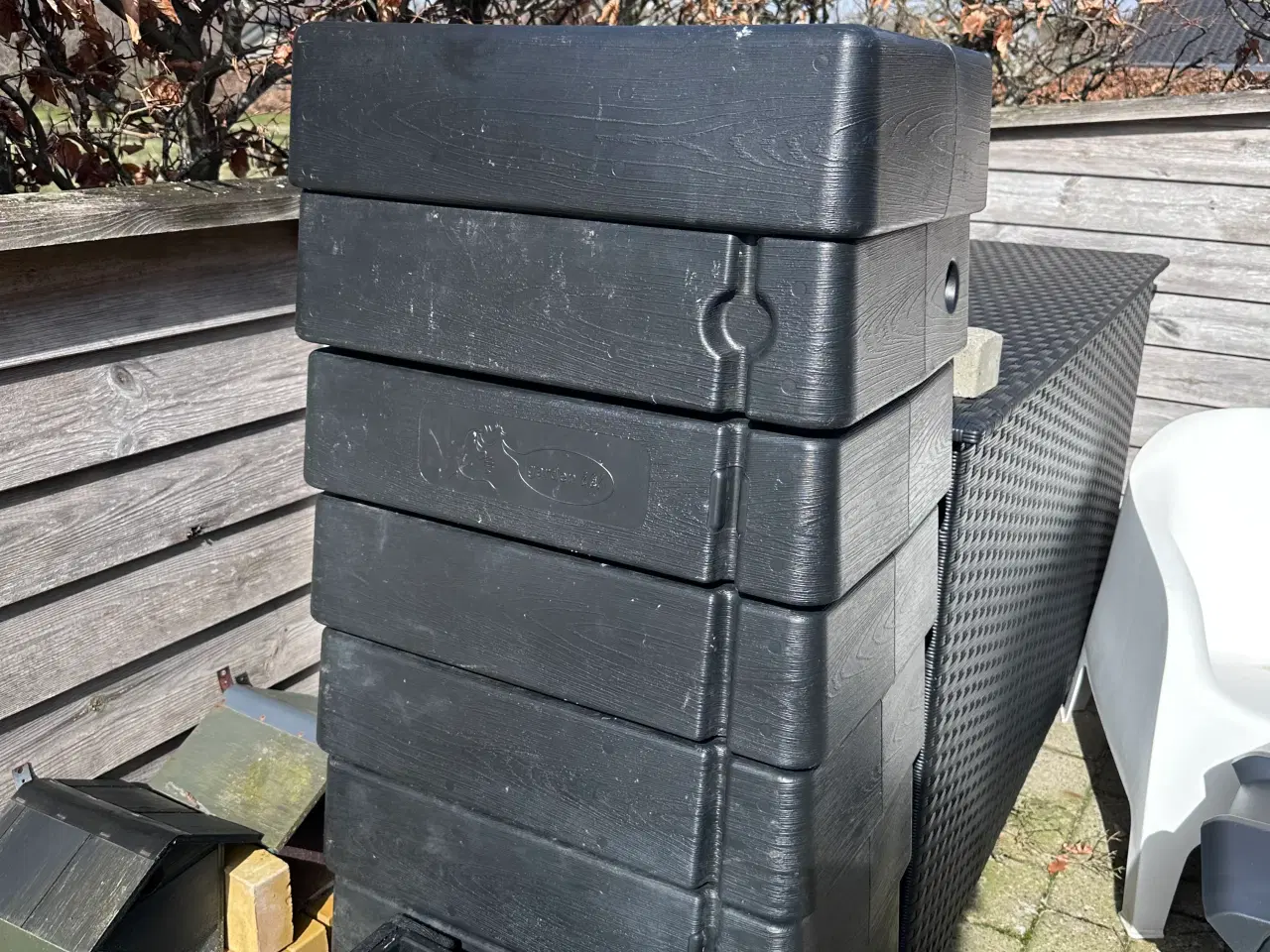 Billede 1 - Hyma regnvandstønde Wall sort 276L