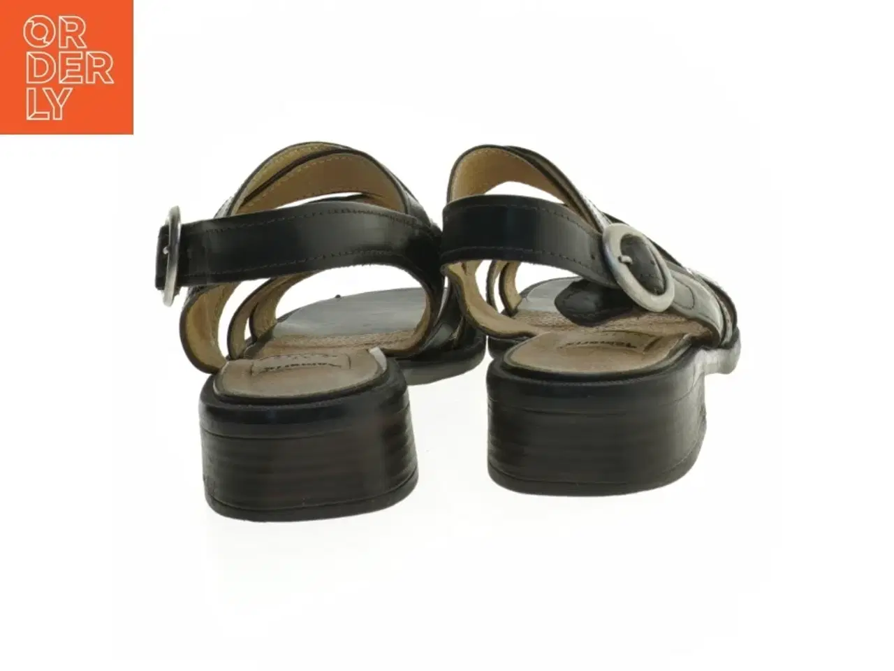 Billede 2 - Sorte lædersandaler, str. 37 fra Tamaris (str. 37 )