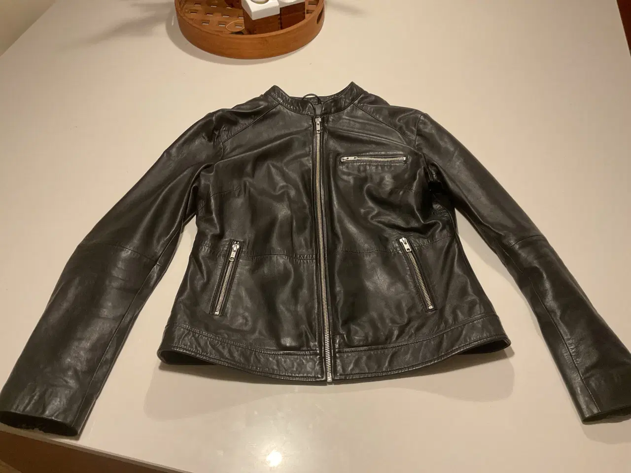 Billede 1 - Depeche Style Læderjakke Sort Str L