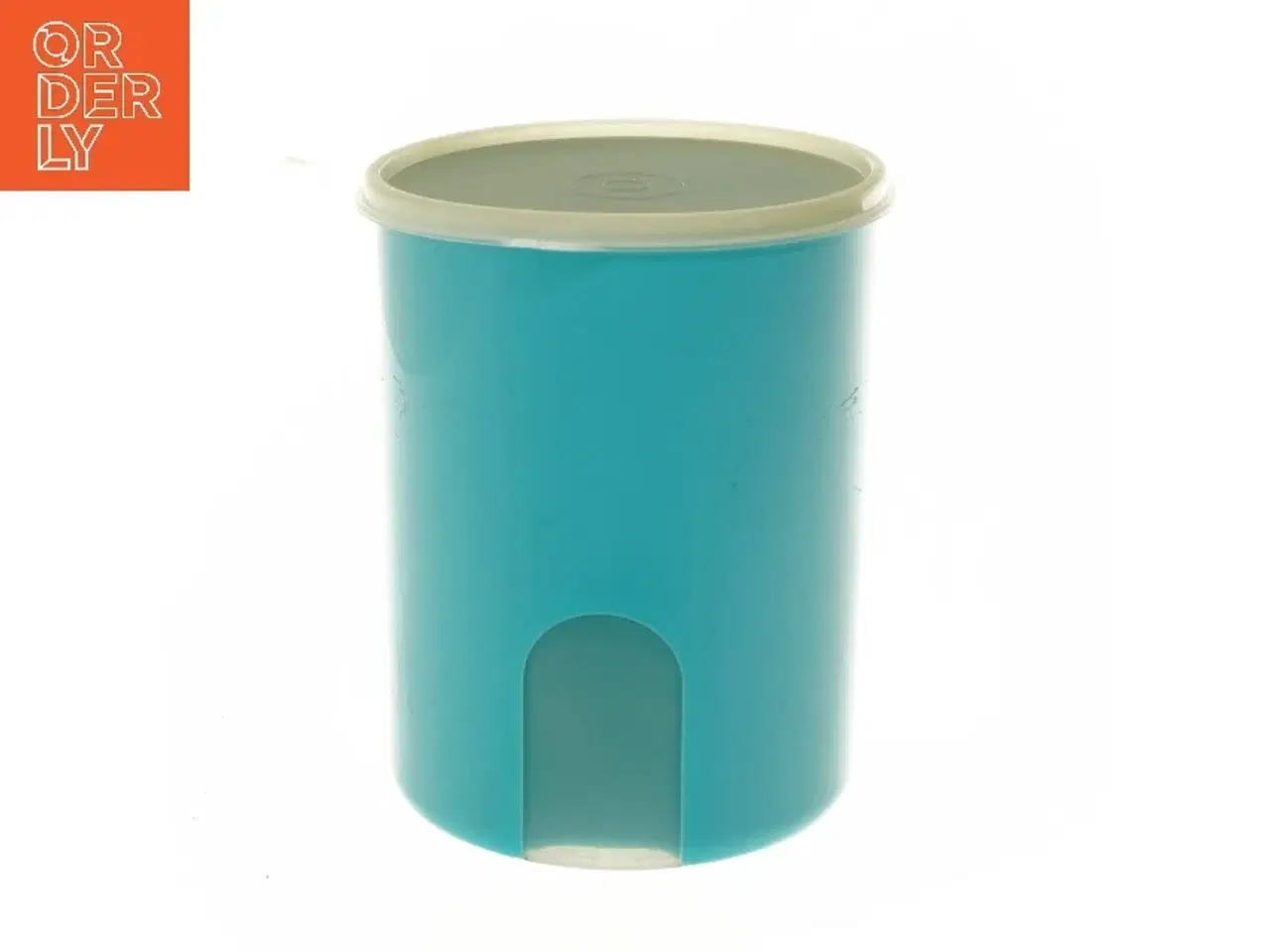 Billede 1 - Plastbeholder med låg fra Tupperware (str. Ø 13x18 cm)