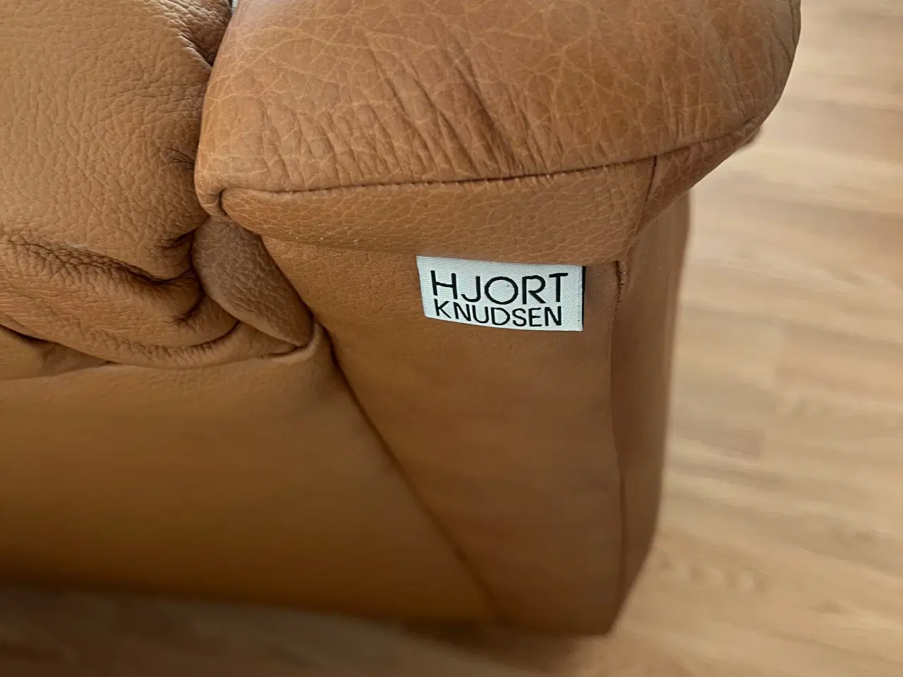 Billede 2 - Lædersofa, stol og skammel fra Hjort Knudsen