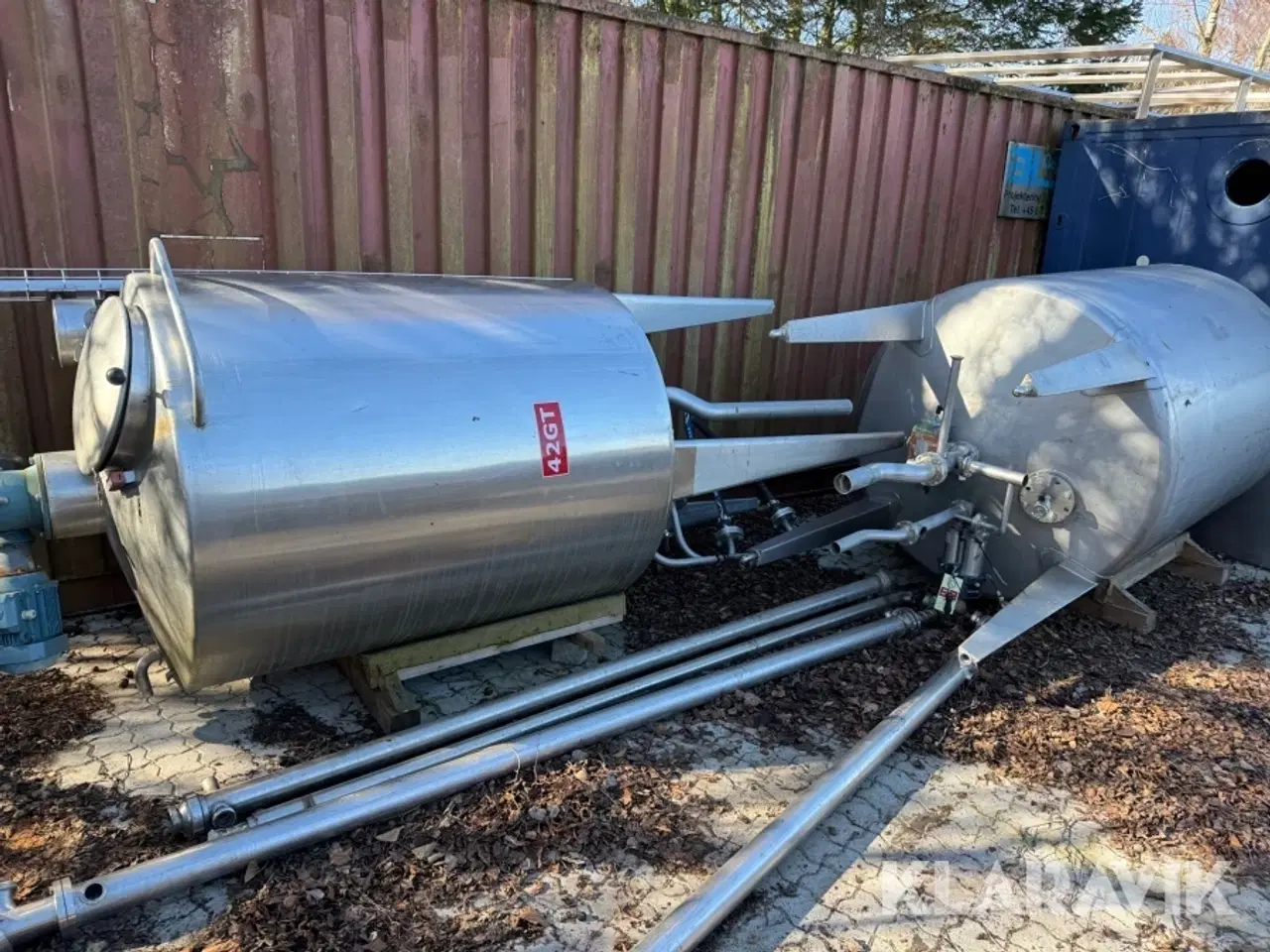 Billede 2 - Rustfri tank Chris Jensen Tank 2500 Liter og 1800 Liter