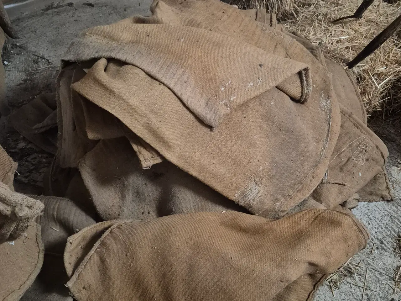 Billede 6 - Gamle kornsække / jutesække – retro / dekoration