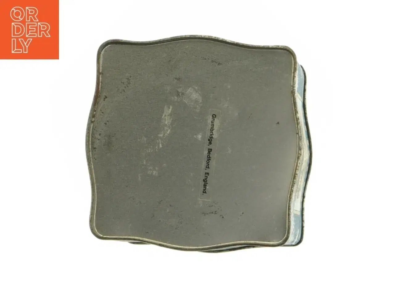 Billede 4 - Vintage te-dåse med skibsdekor (str. 14 x 10,5 cm)
