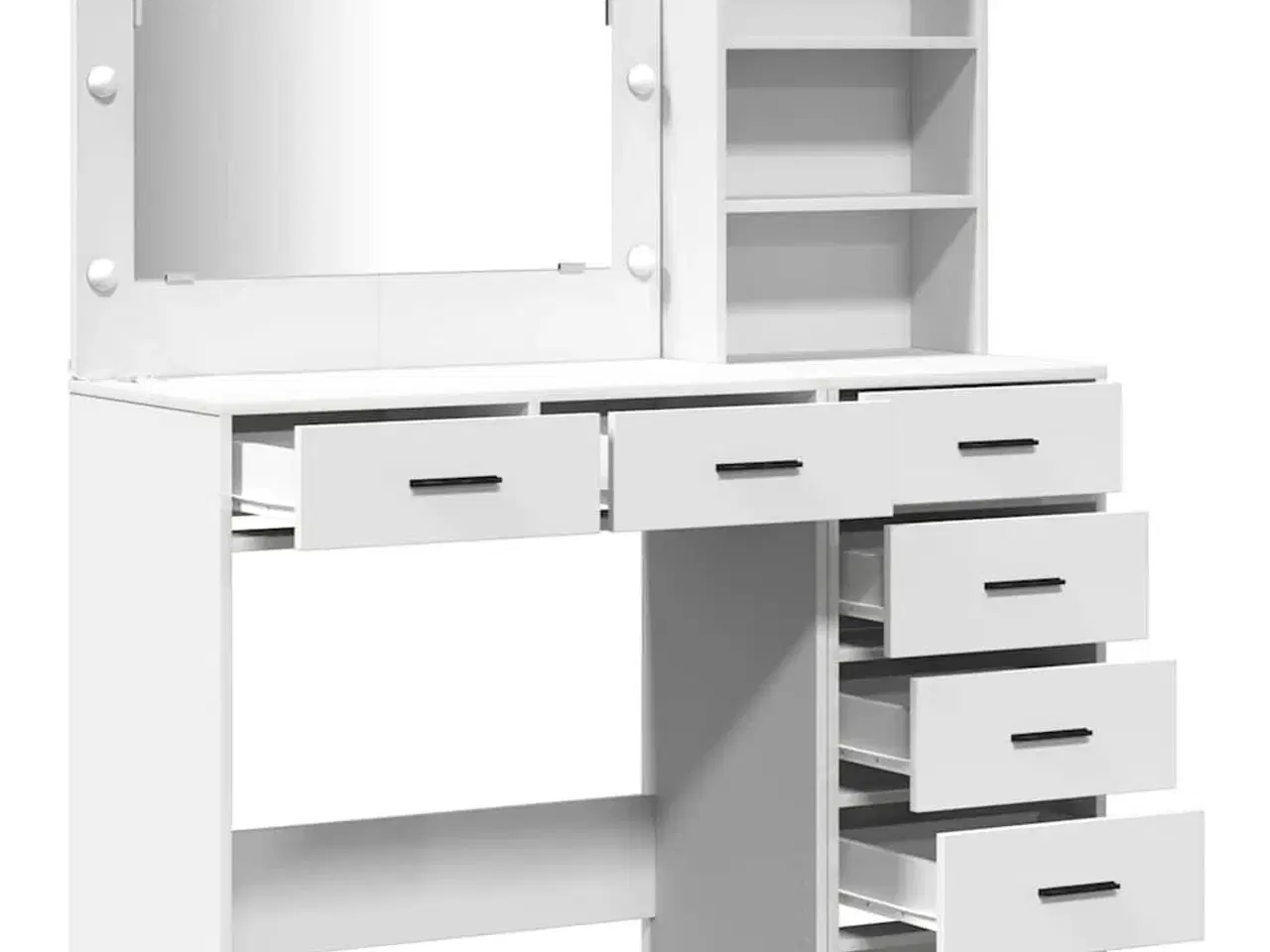 Billede 7 - Klædeskab med skuffe Hvid 78.5 x 41 x 135 cm Konstrueret træ