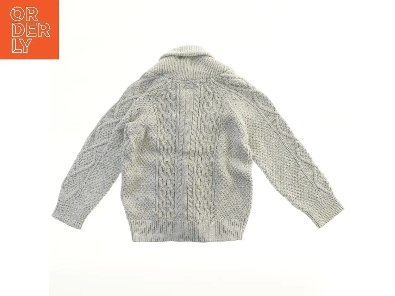 Billede 2 - Grå strikket cardigan med knapper fra Next (str. 98)