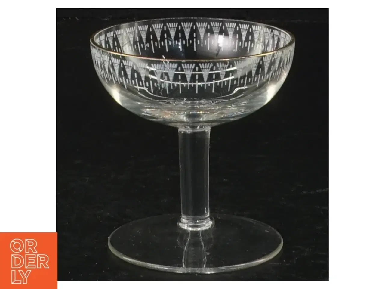Billede 1 - Champagneskåle med guldtrim (str. 7,5 cm)