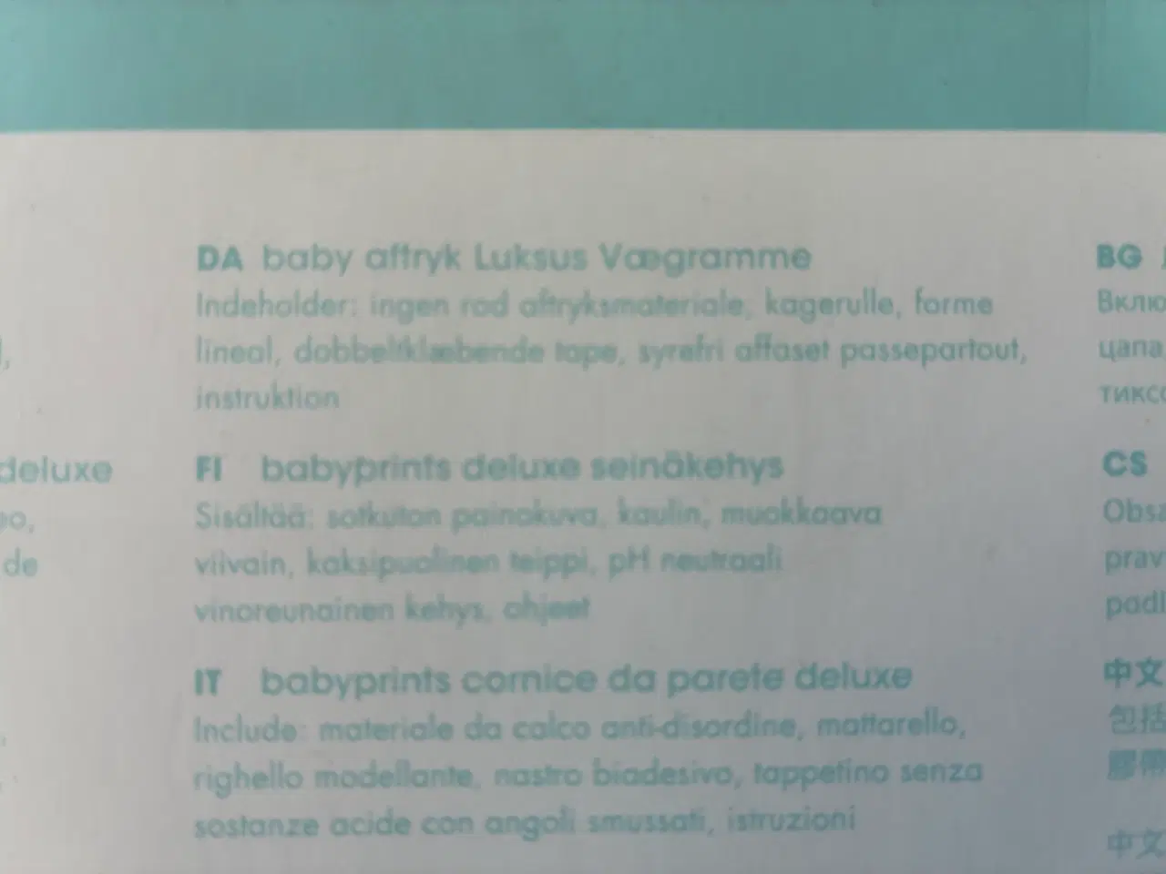 Billede 5 - Babyprints deluxe billedramme