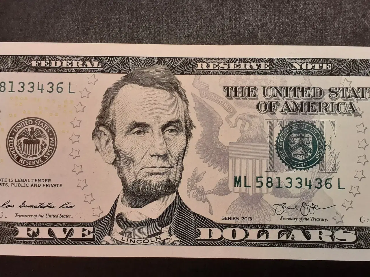 Billede 1 - USA 5 Dollar UNC