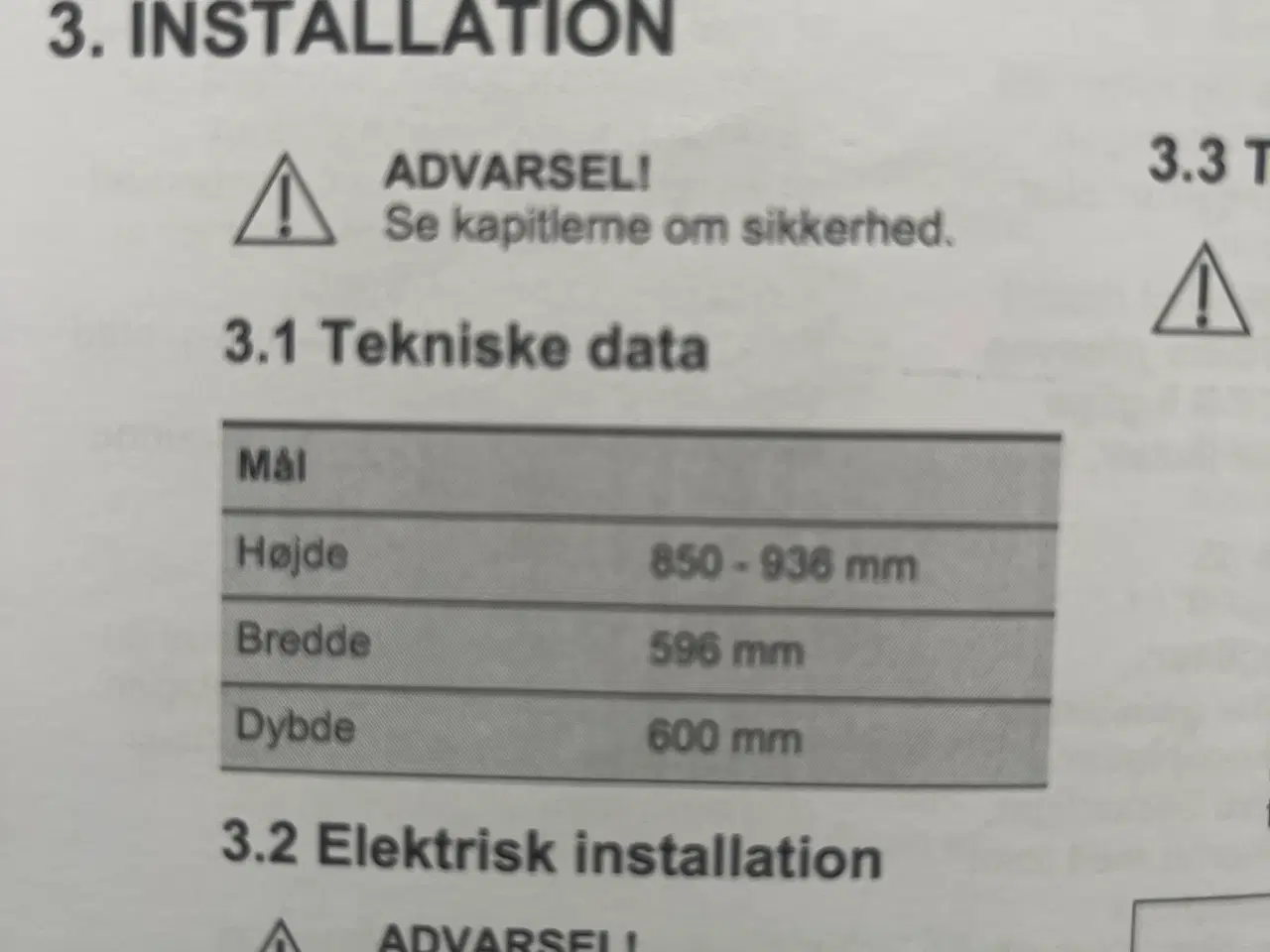 Billede 3 - Keramisk komfur VOSS 60340RF