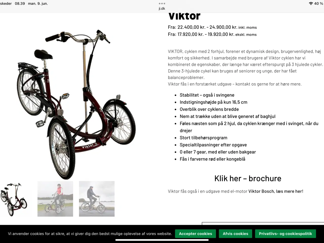 Billede 1 - Viktor Trehjulet voksencykel