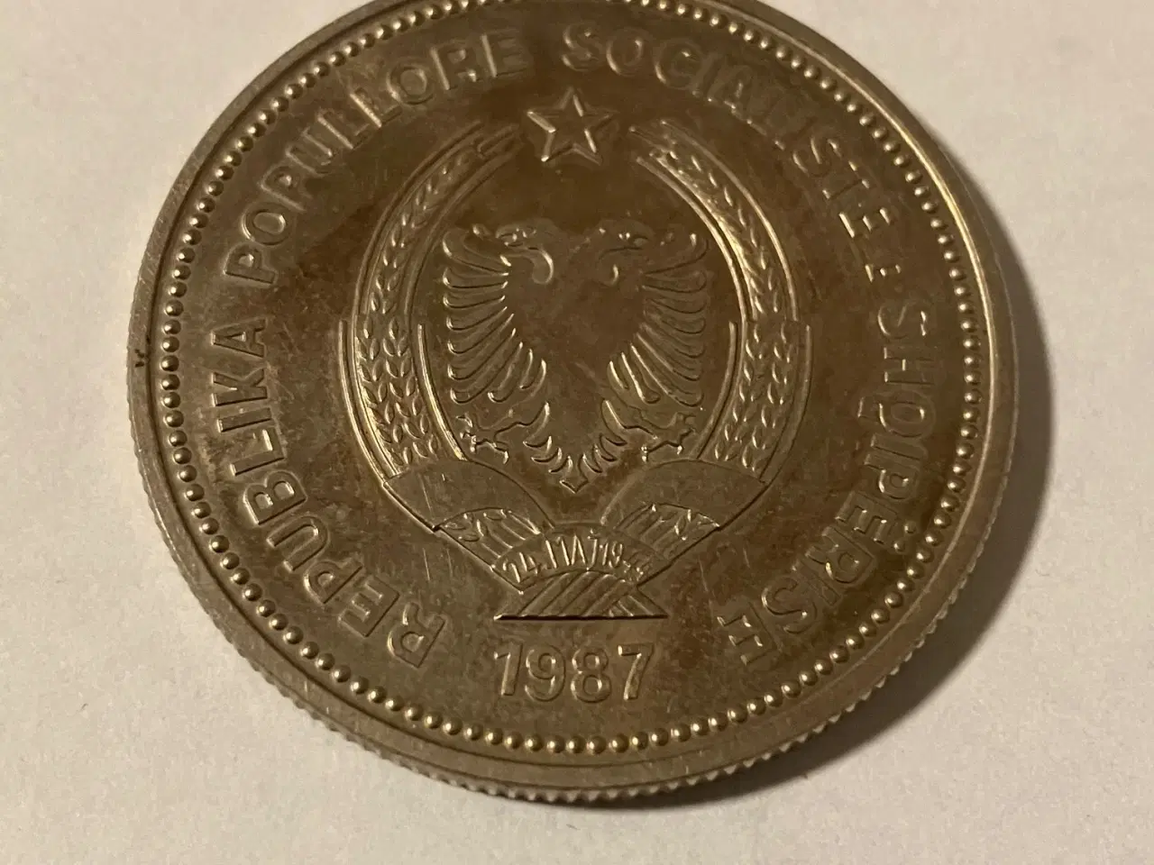 Billede 2 - 5 Leke Albania 1987 - Low mintage
