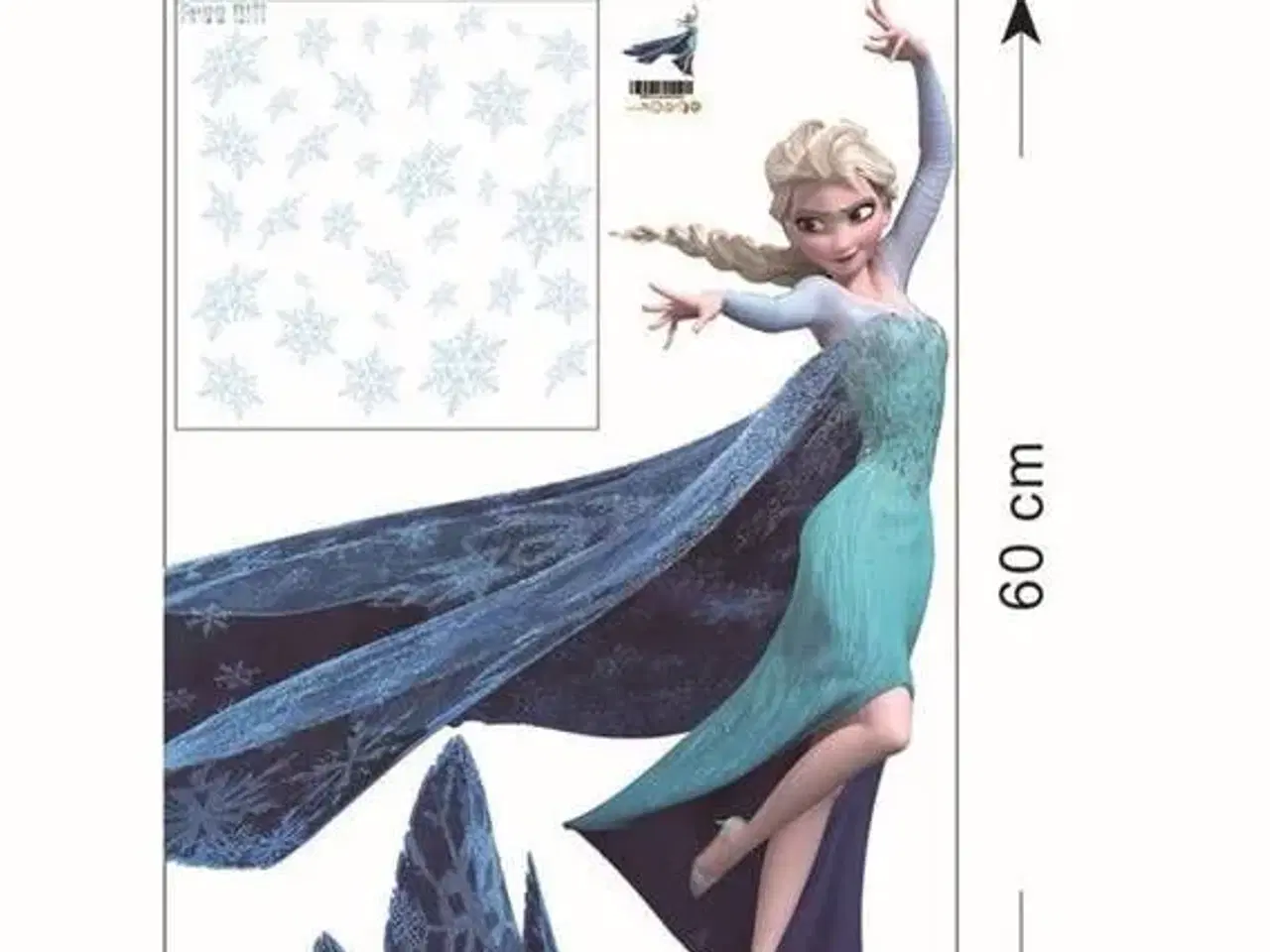 Billede 3 - Frost wallstickers med Elsa fra Frost wallsticker