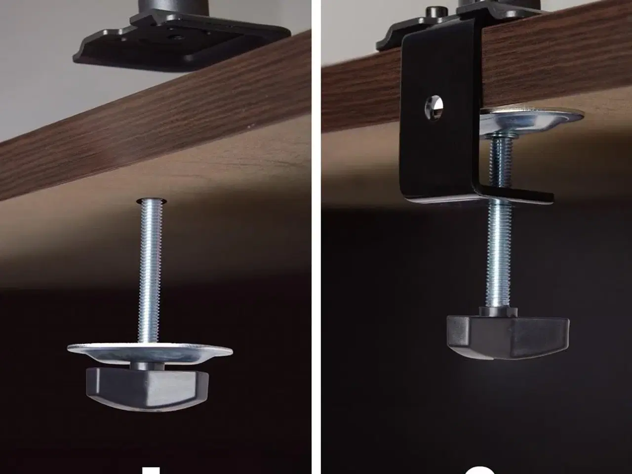 Billede 7 - Maclean MC-136 dobbelt skærmholder med gasfjeder 17–32" – sort