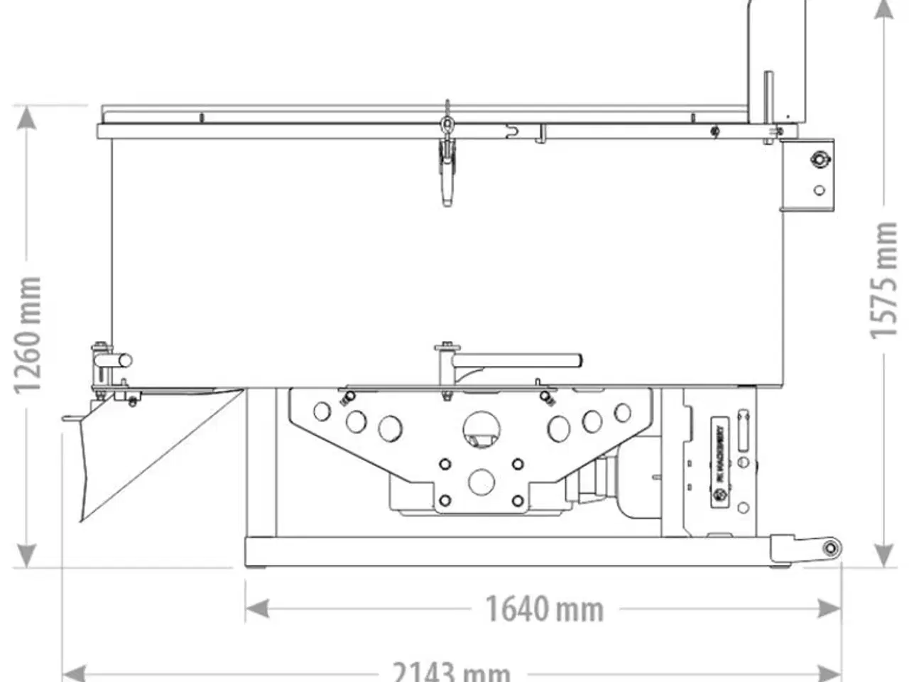 Billede 2 - Fk Maschinery Tvangsblander Pto UBCM1200 - 1200 Liter