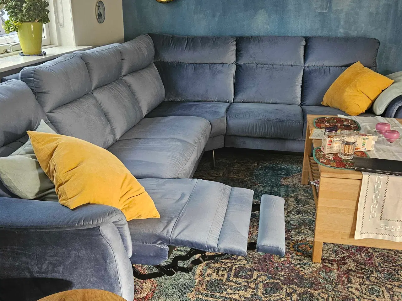 Billede 1 - Sæby hjørnesofa med recliner 