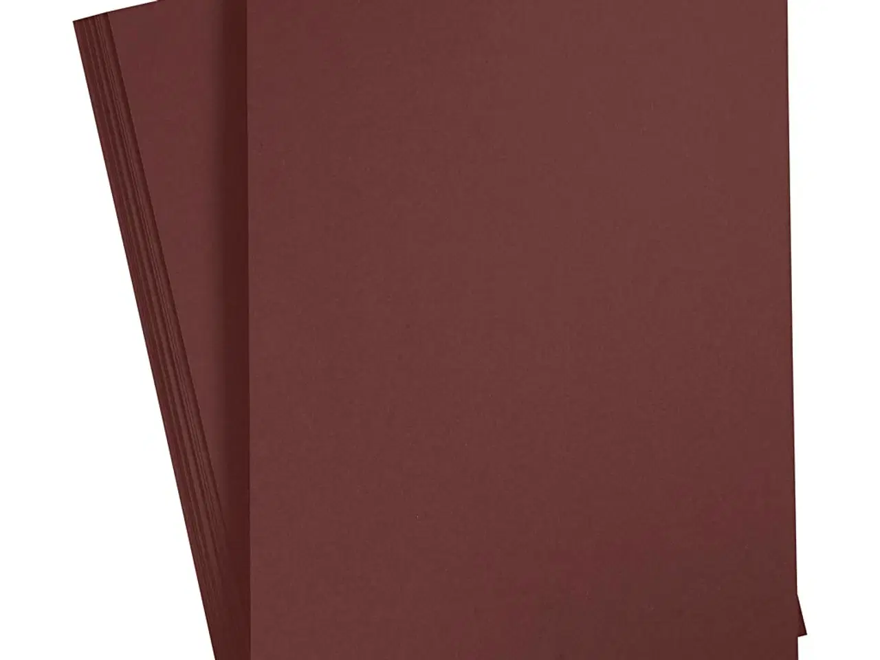 Billede 1 - Mørk Brun A4 Karton 180 g - 20 Ark