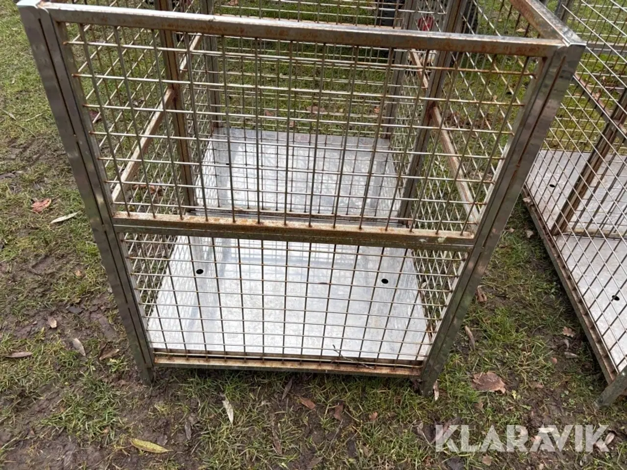 Billede 6 - Trådbur/pallekasse i stål 2 styk