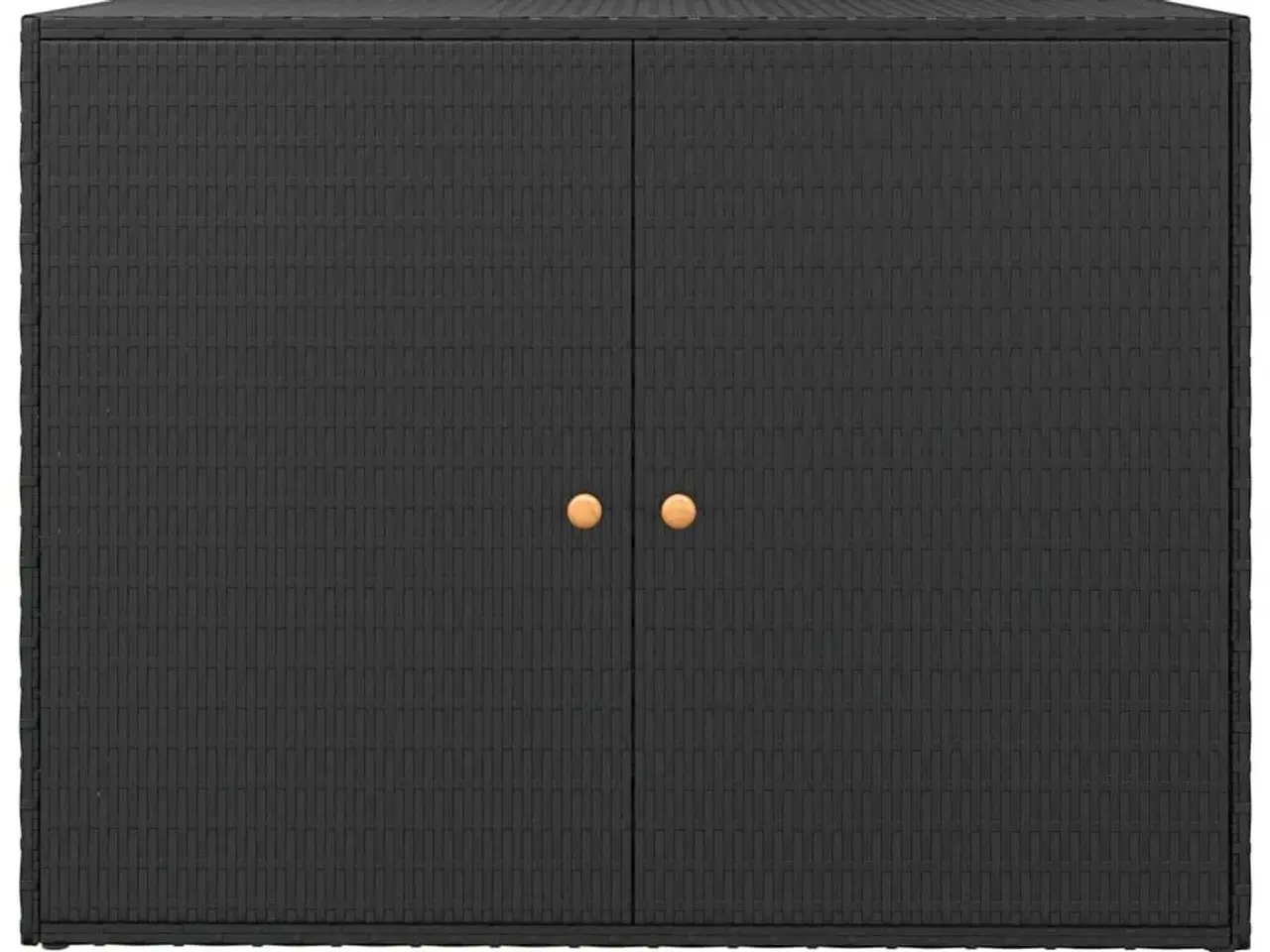 Billede 4 - Haveskab sort 100x55,5x80 cm polyrattan