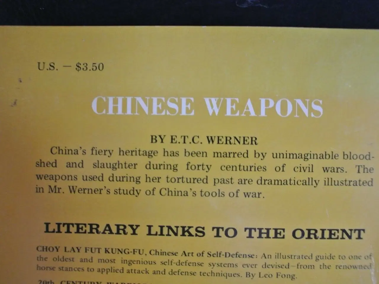 Billede 3 - chinese weapons, by e.t.c. werner, emne: anden kat