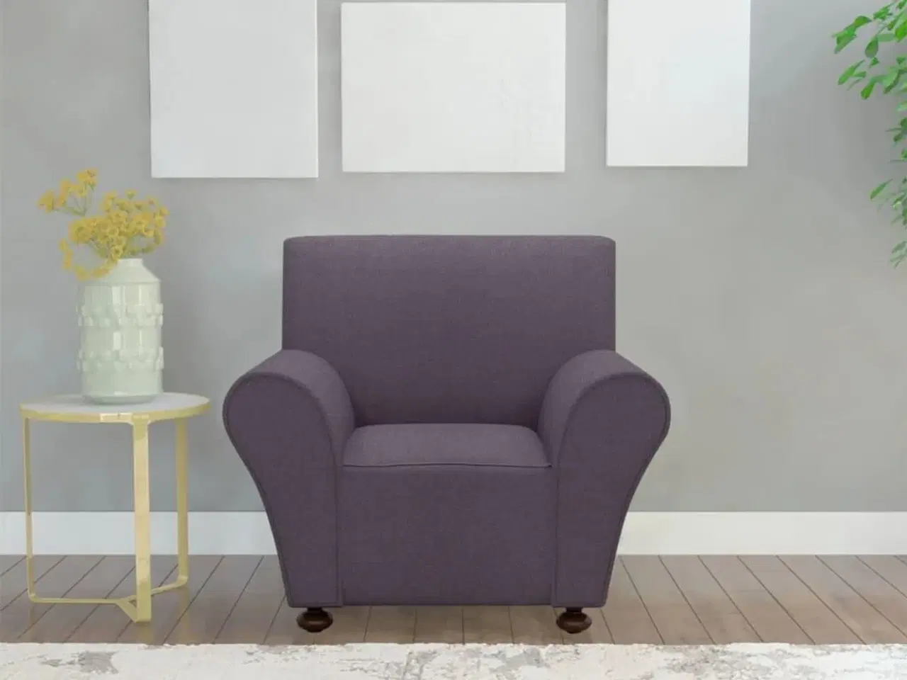 Billede 1 - Sofaovertræk, stræk, antracitgråt, polyesterjersey