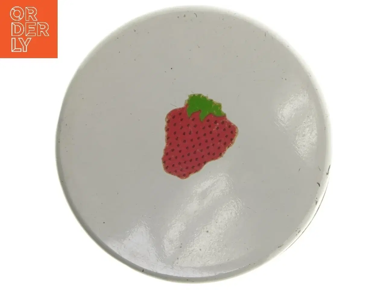 Billede 2 - Rund metaldåse med låg (str. Ø 11,5 cm længde 15 cm)