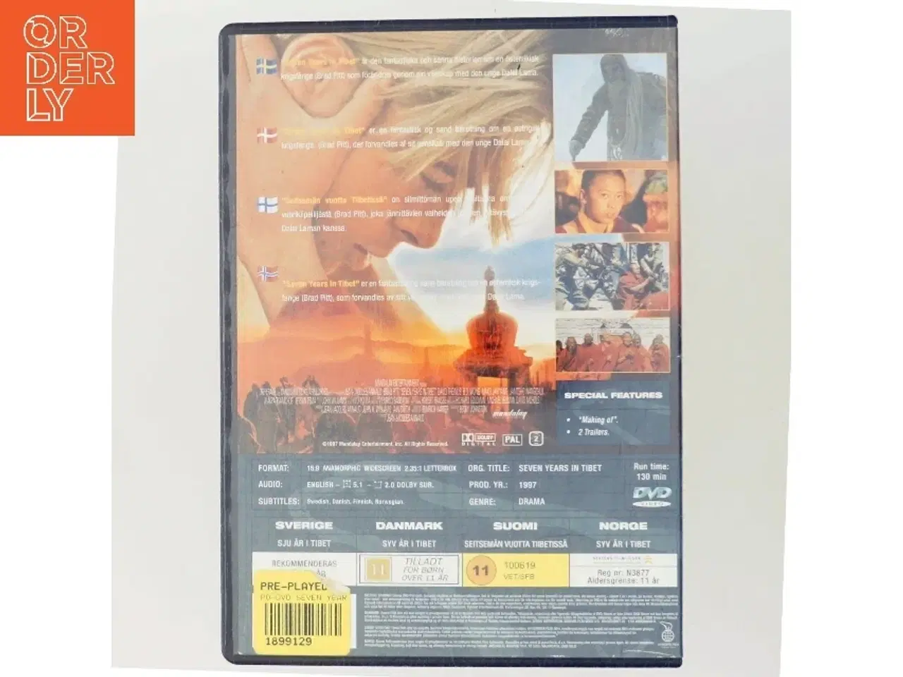 Billede 3 - Seven Years in Tibet (M.p.) med Brad Pitt (DVD)