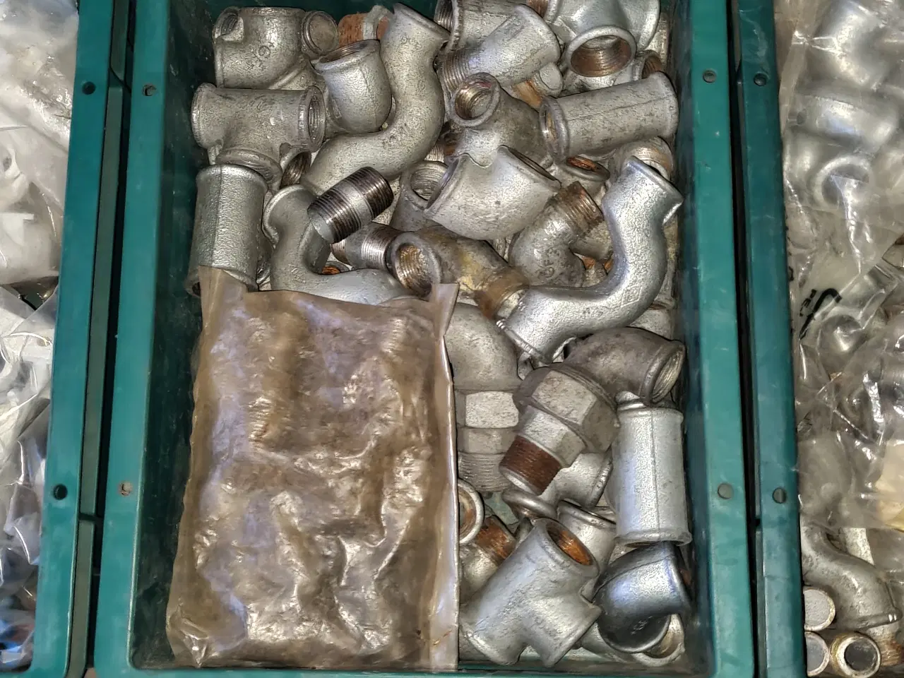 Billede 1 - Fittings, galv., sort, messing, termometre osv.