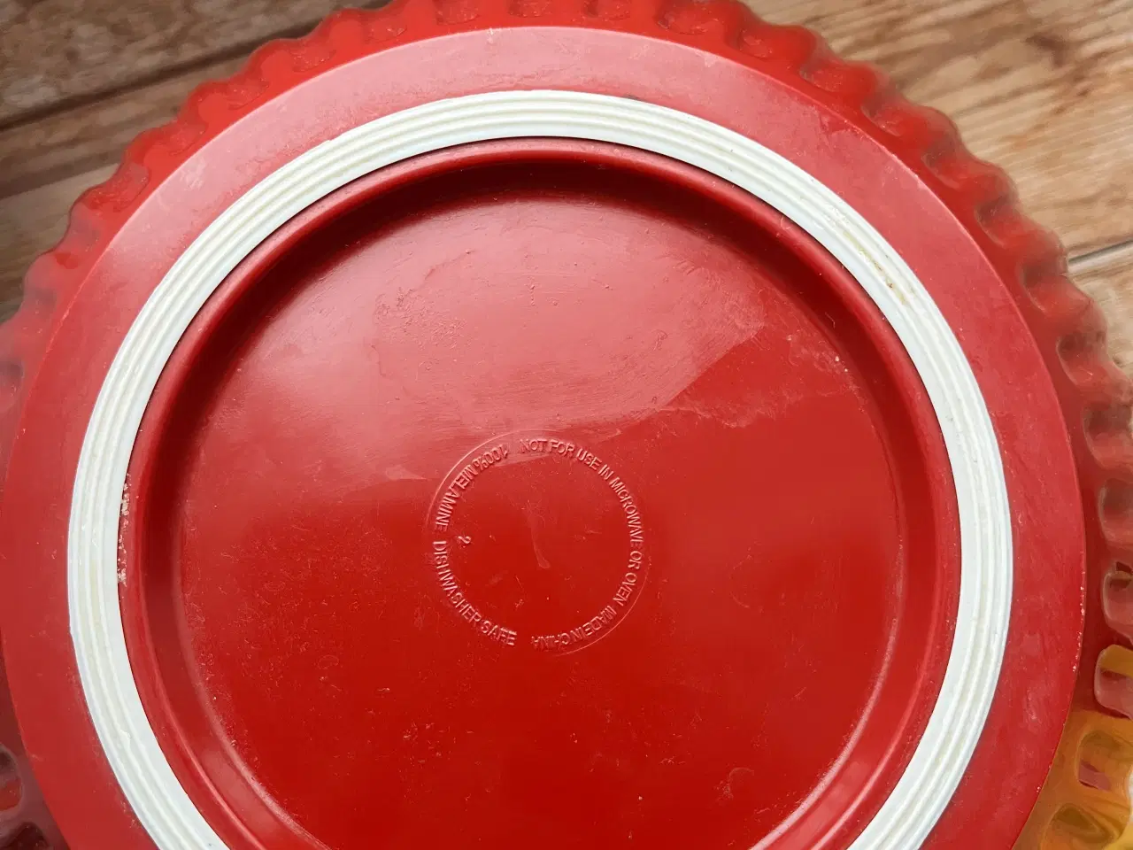 Billede 7 - Sæt med 3 riflede flerfarvede melamin skåle