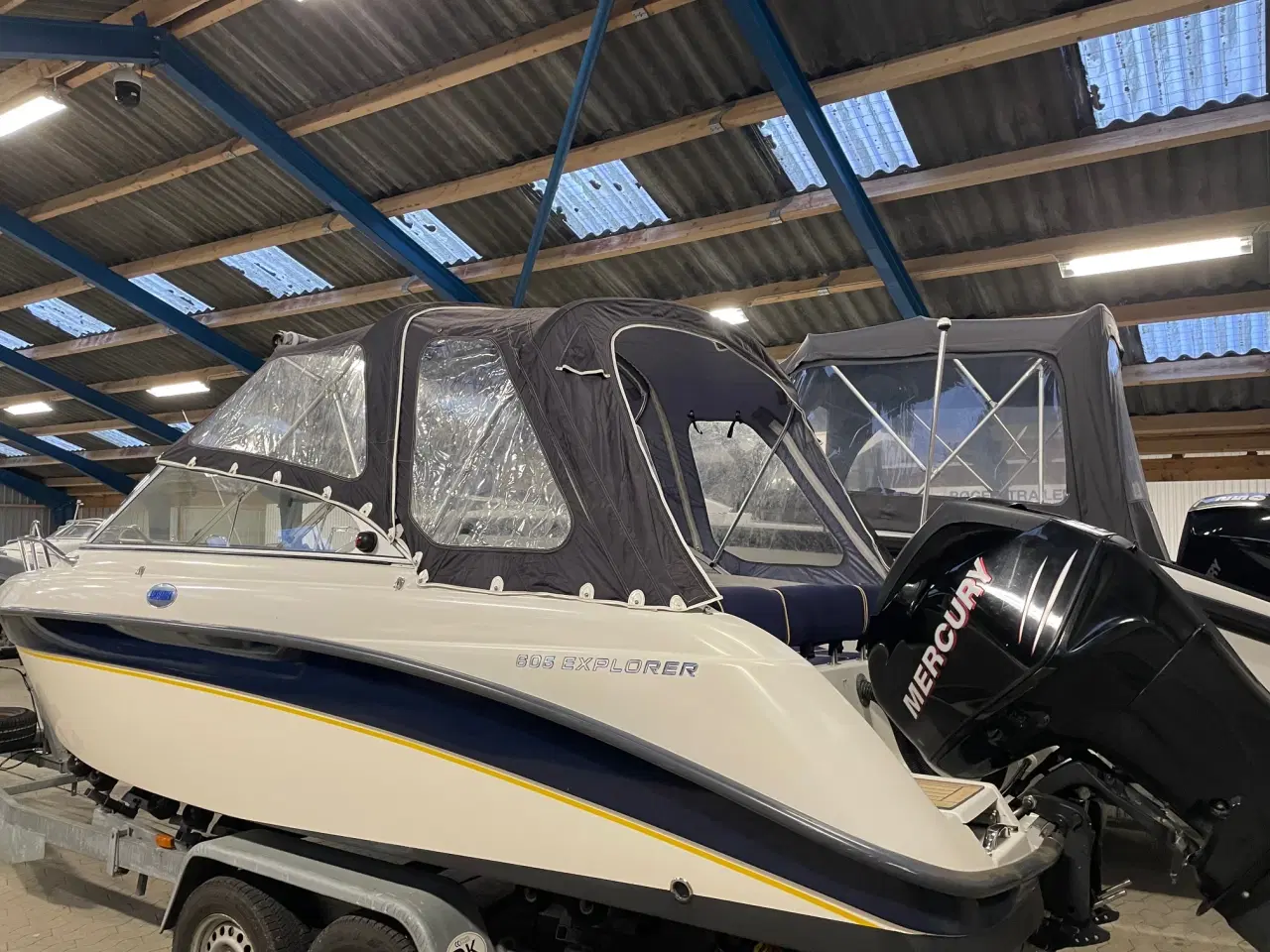 Billede 5 - 605 Explorer med 150 hk Mercury Verado og 2500 kg bådtrailer- RESEVERET MB TIL 3/2