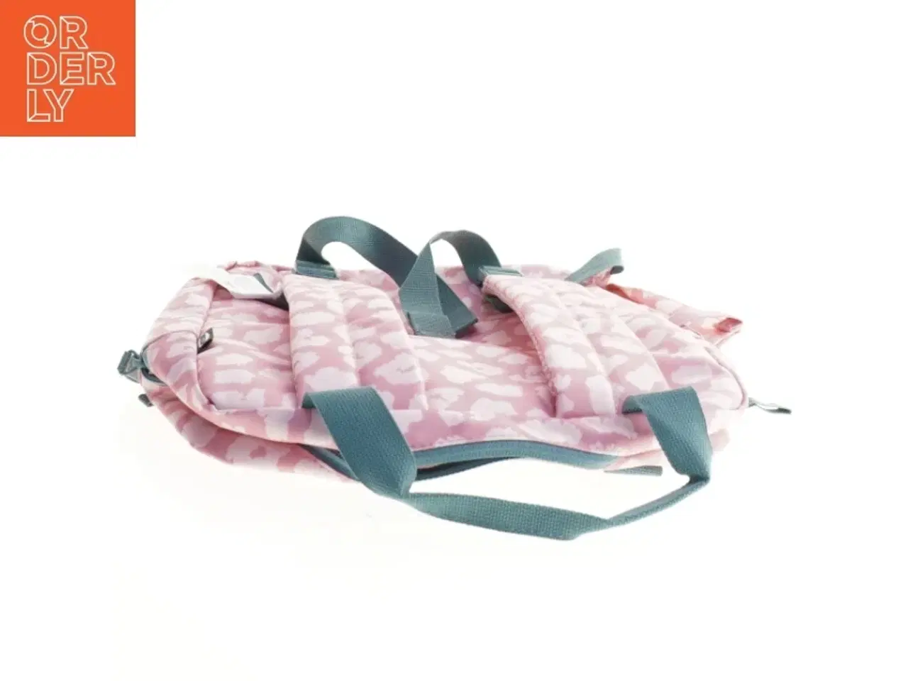 Billede 3 - Lyserød og grå børne rygsæk med dyremønster fra IKEA (str. 40 x 32 cm)