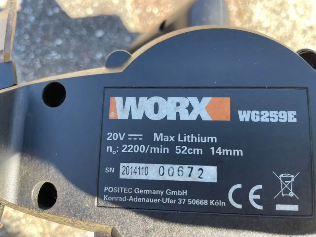 Billede 5 - Aku. Worx hækklipper incl. batteri 