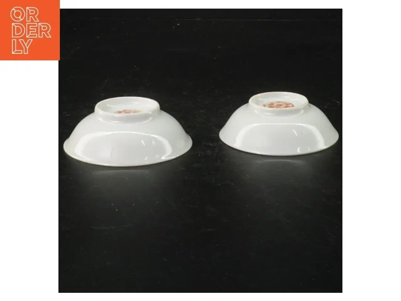 Billede 2 - Dekoreret porcelænstallerkener (str. Ø 8 cm)