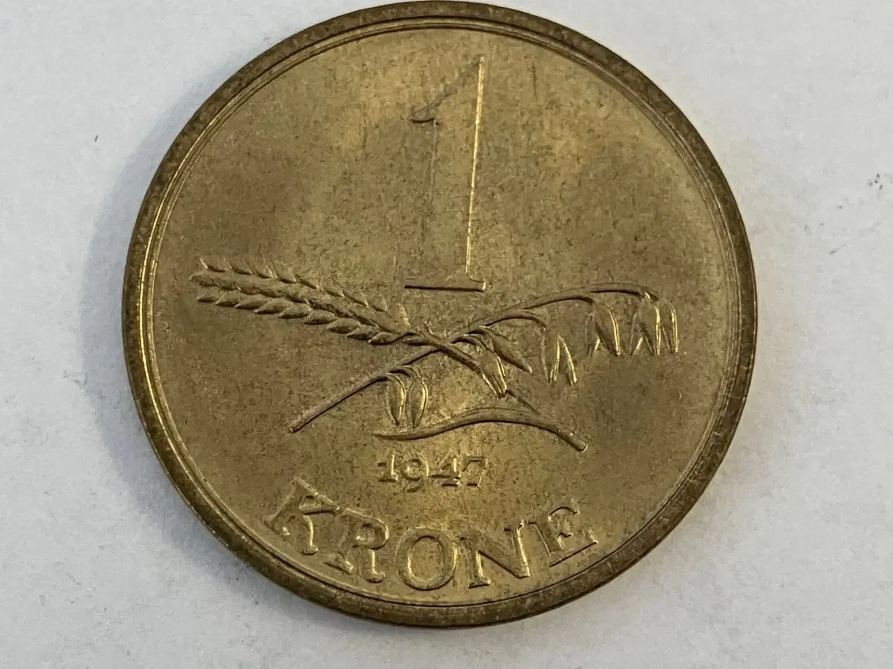 Billede 1 - 1 krone Danmark 1947