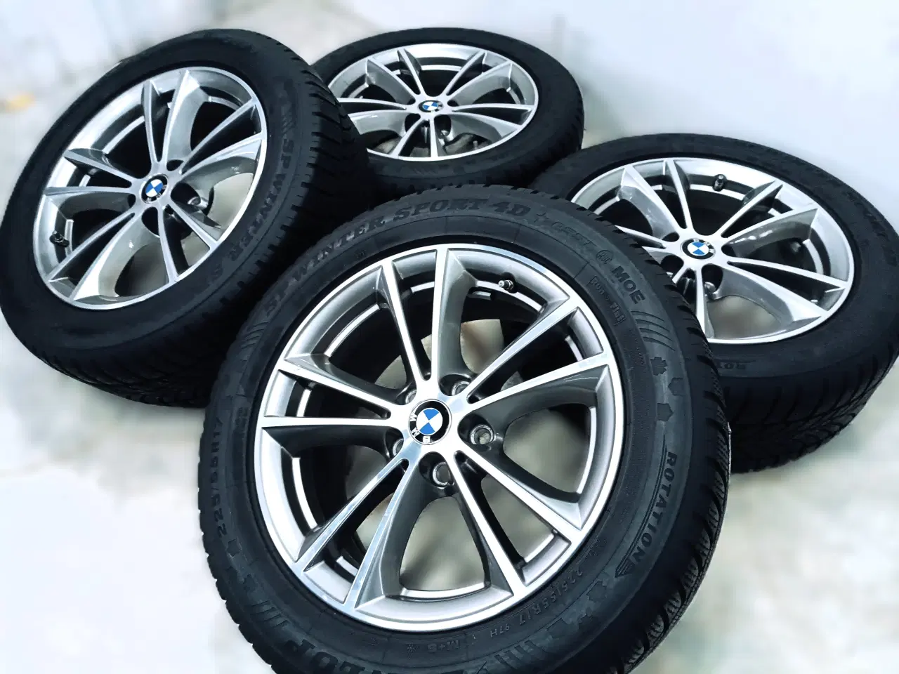 Billede 2 - 5x112 17" ET27 nav 66,6ø BMW vintersæt inkl.TPMS