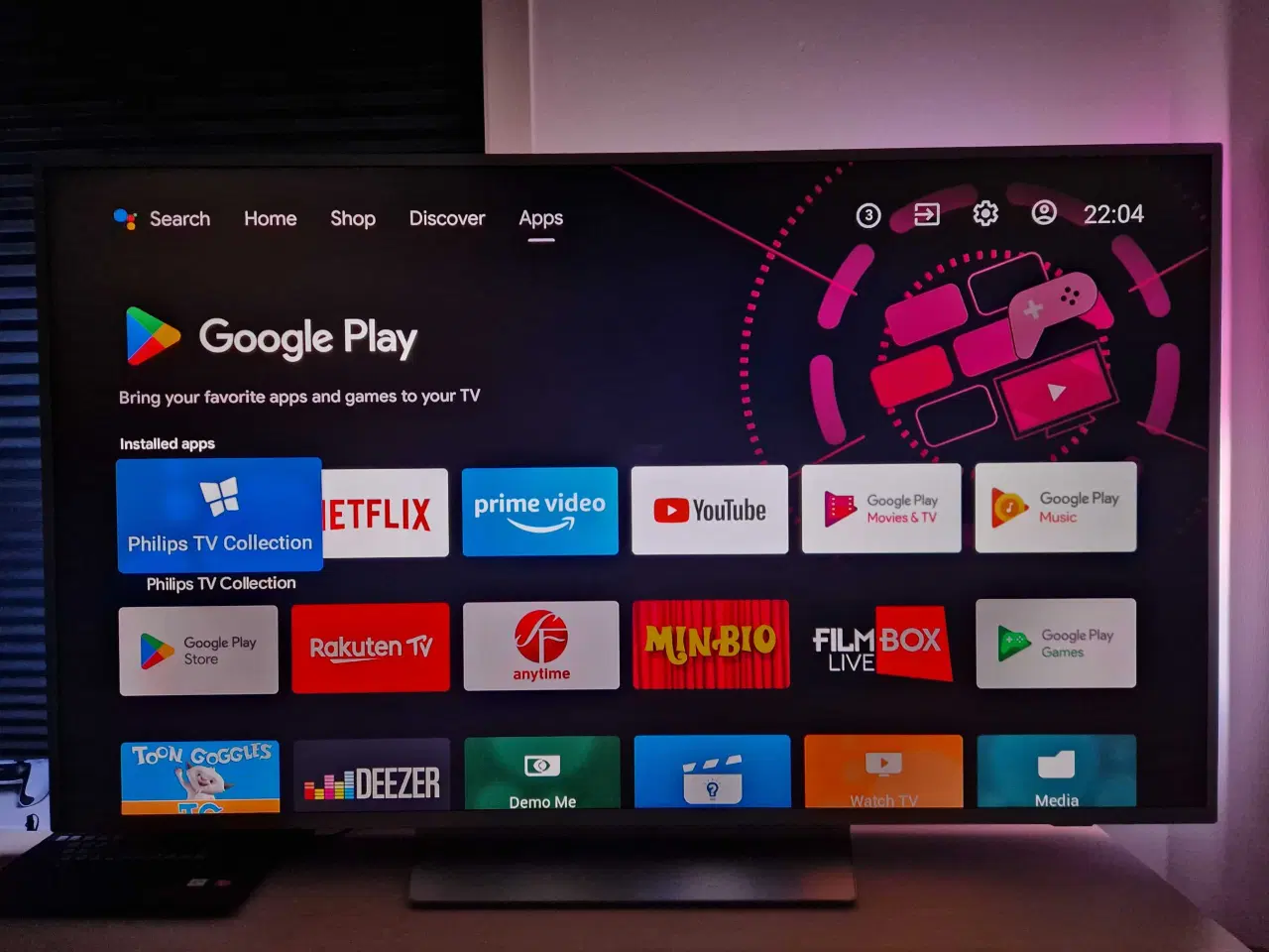 Billede 3 - 📺 Philips 65"  – 4K LED Android TV med Ambilight