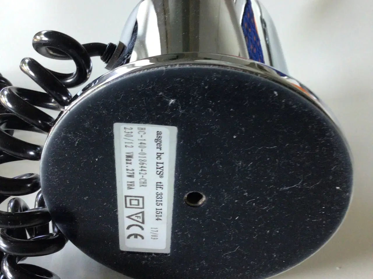 Billede 2 - Asger be bordlampe. Forkromet