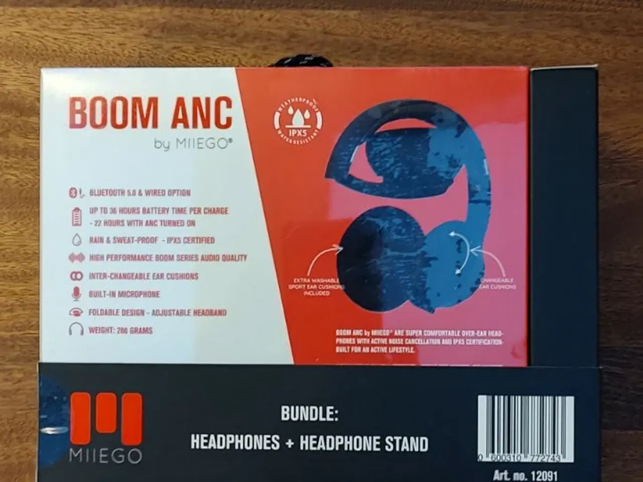 Billede 3 - Miiego Boom ANC wireless headphones og stand