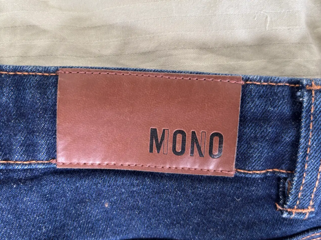 Billede 3 - Denim bukser i navy blå