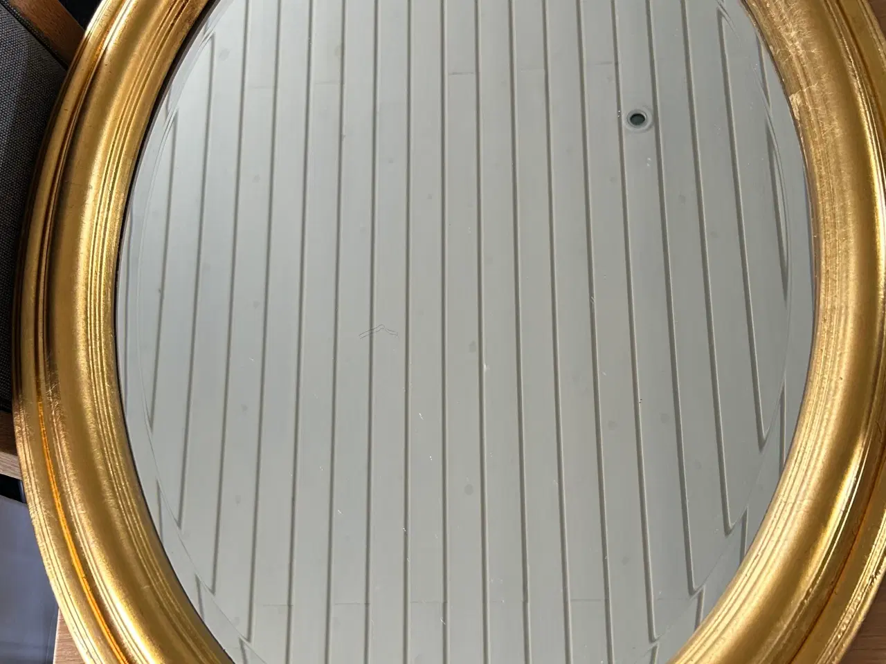 Billede 1 - Ovalt guldspejl