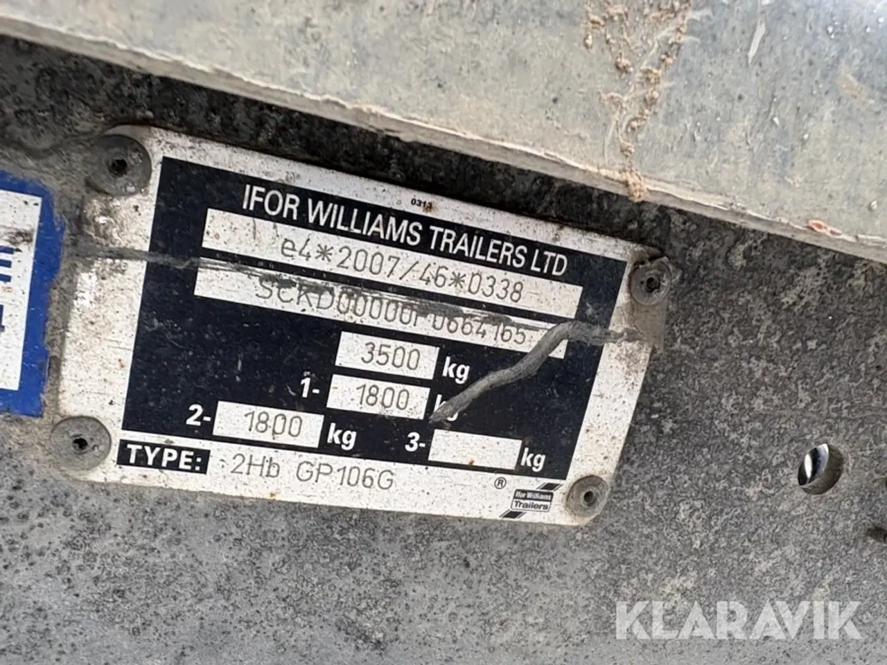 Billede 5 - Maskintrailer IFOR Williams trailers 106G