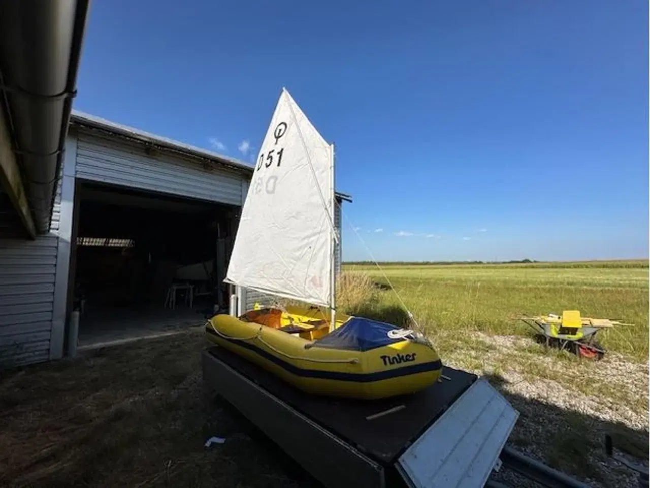 Billede 2 - Gummibåd med sejl og motor
