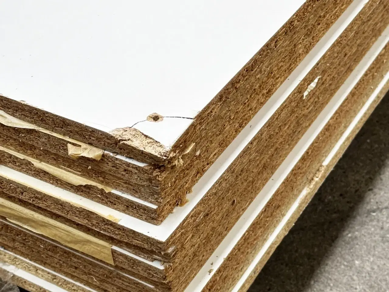 Billede 3 - Hvid melamin spånplade 13 styk