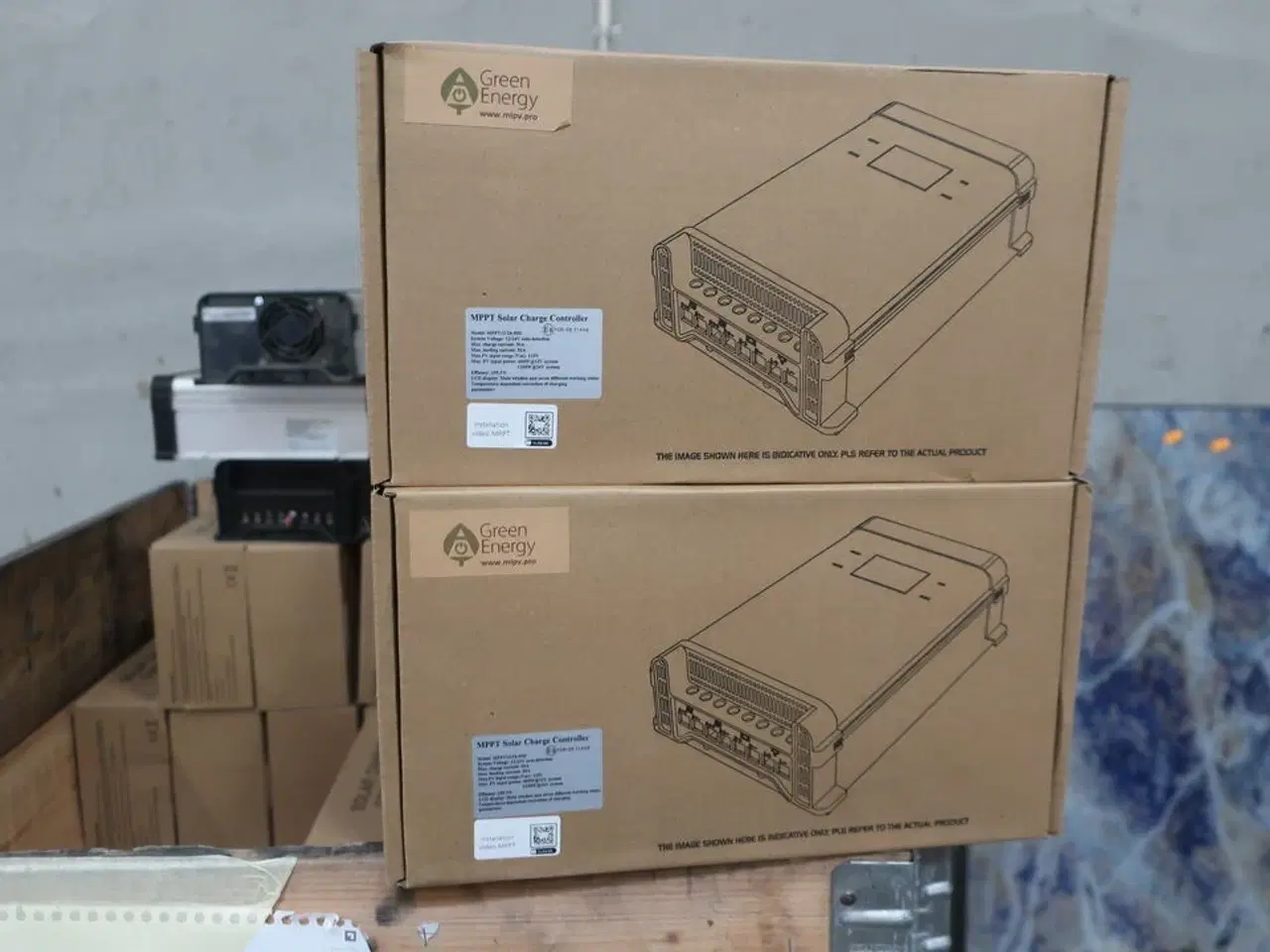 Billede 1 - 2 stk. charge controller GREEN ENERGY MPPT12/24-50D