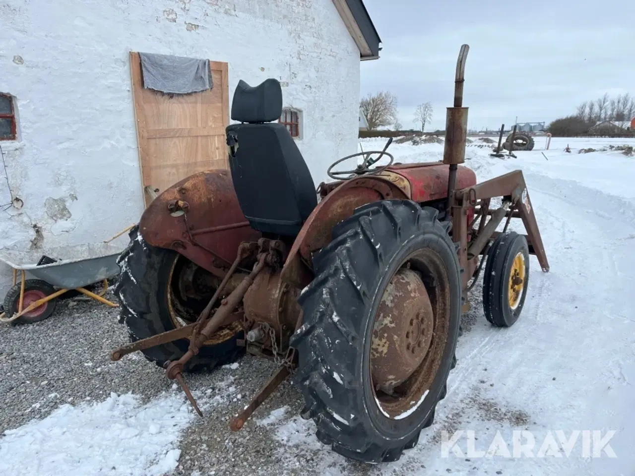 Billede 3 - Veterantraktor Massey Ferguson 35 med frontlæsser