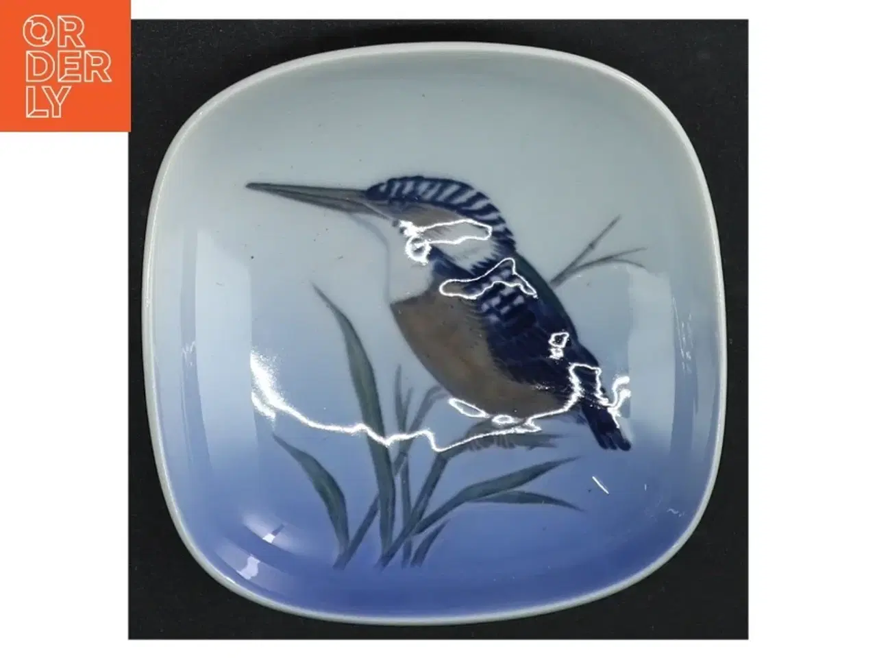 Billede 1 - Royal Copenhagen fad med isfuglmotiv fra Royal Copenhagen (str. 10,5 cm)