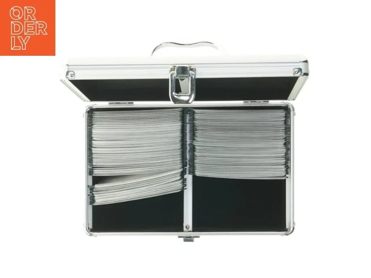 Billede 4 - Metal dokumentmappe med indeksmapper (str. 17x30x19 cm)