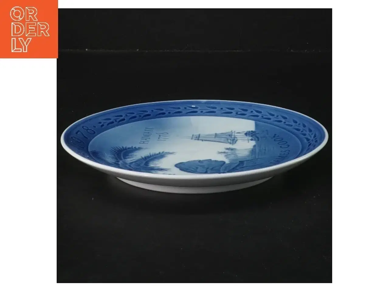 Billede 2 - Dekorativ tallerken med Captain Cook motiv fra Royal Copenhagen (str. 18,5 cm)